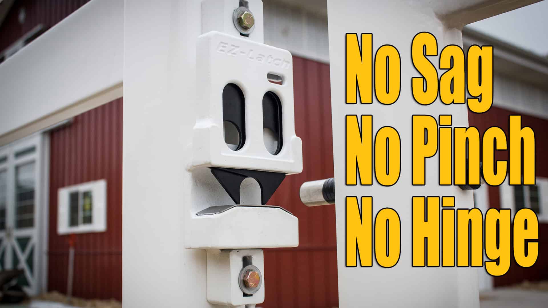 Sag/Pinch/HingeFree Horse Gate & Latch Horse Fencing