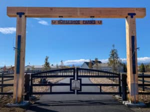 horse fence entry